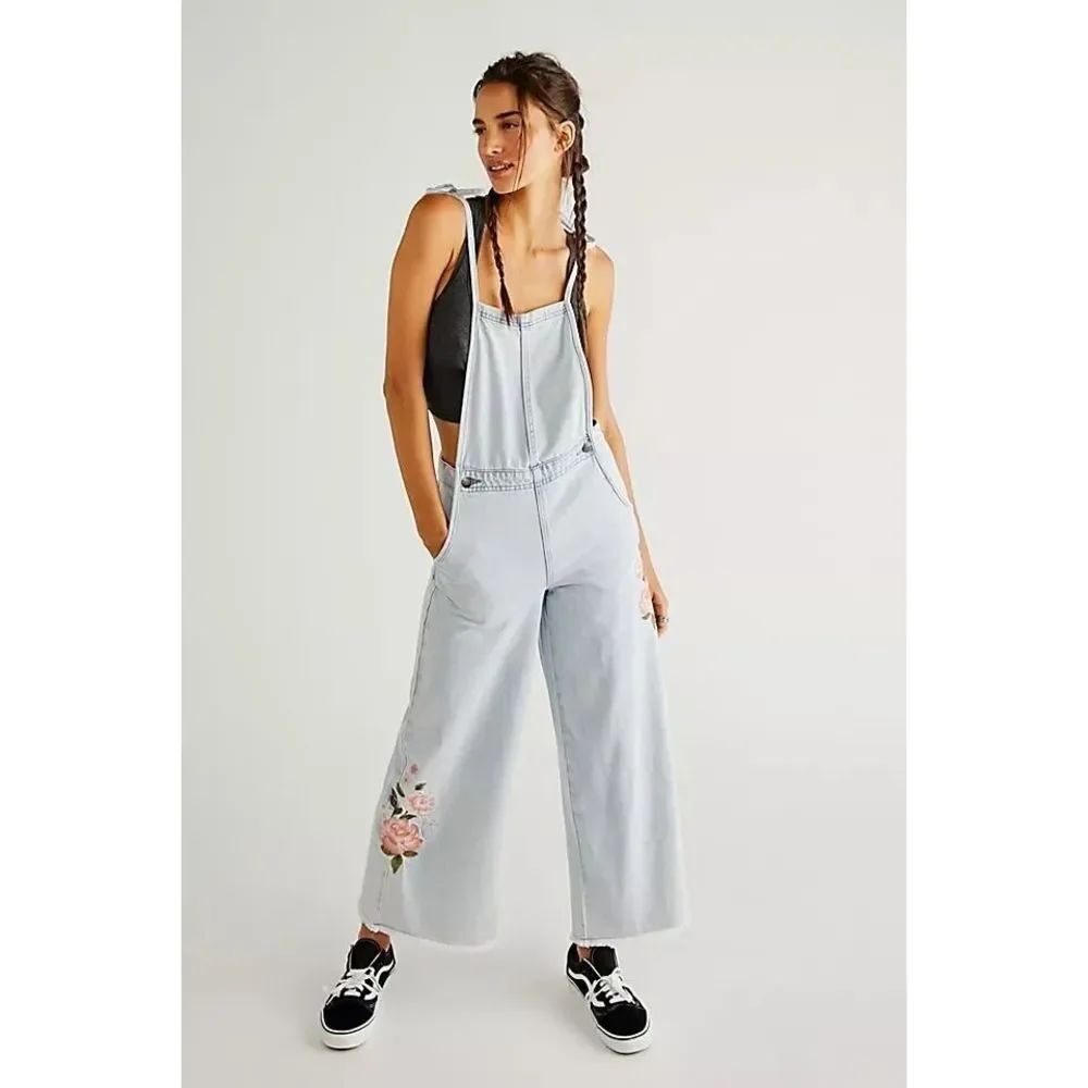 Free People x Driftwood Raphy Overalls